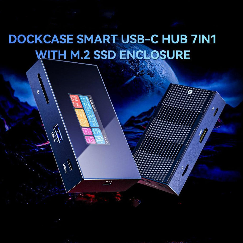 Dockcase Smart USB-C Hub 7-in-1 with M.2 SSD Enclosure