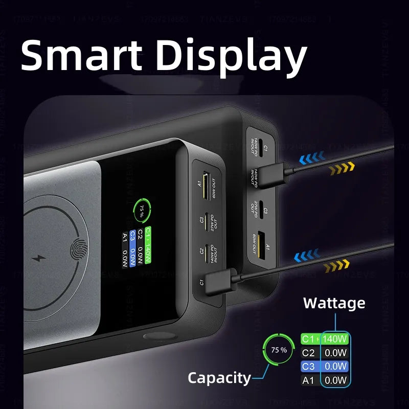 Flash Pro Ultra: 280W Magnetic Powerbank With OLED Screen