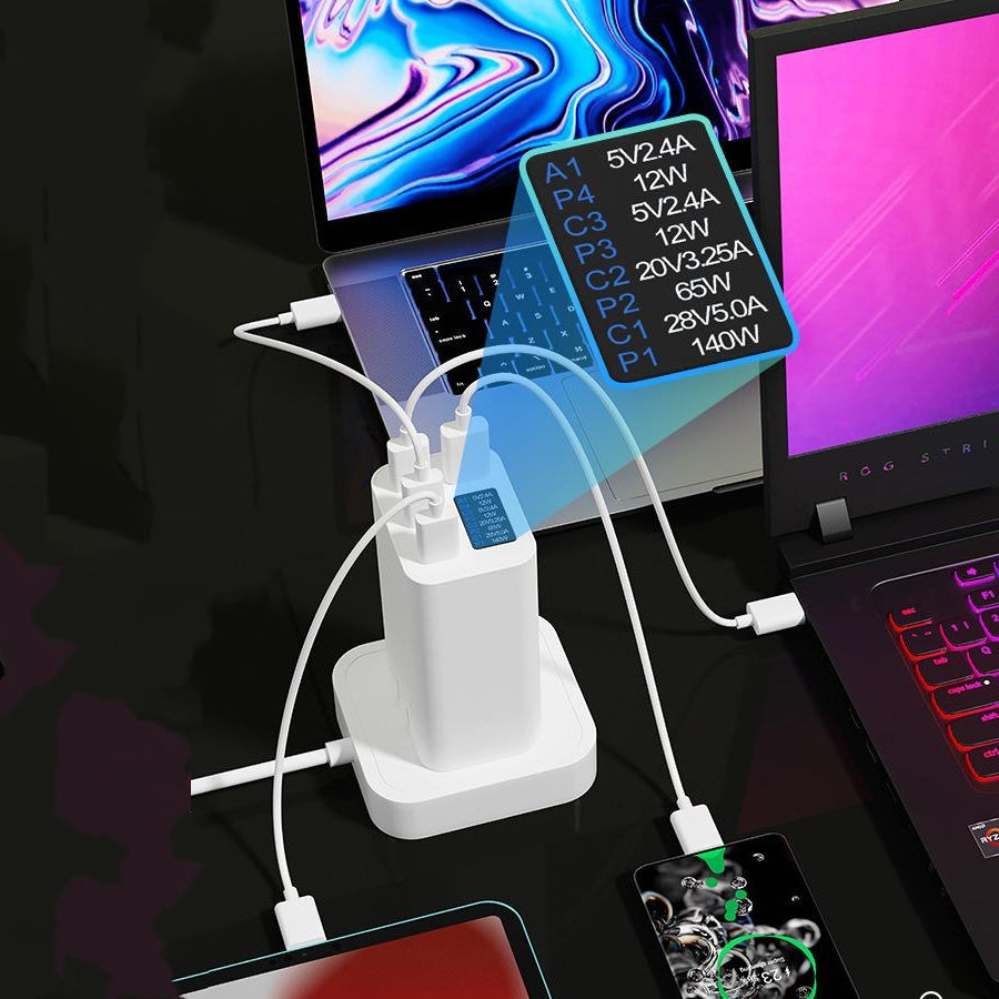 280W Zeus USB-C GaN Wattage Dsiplay Charger