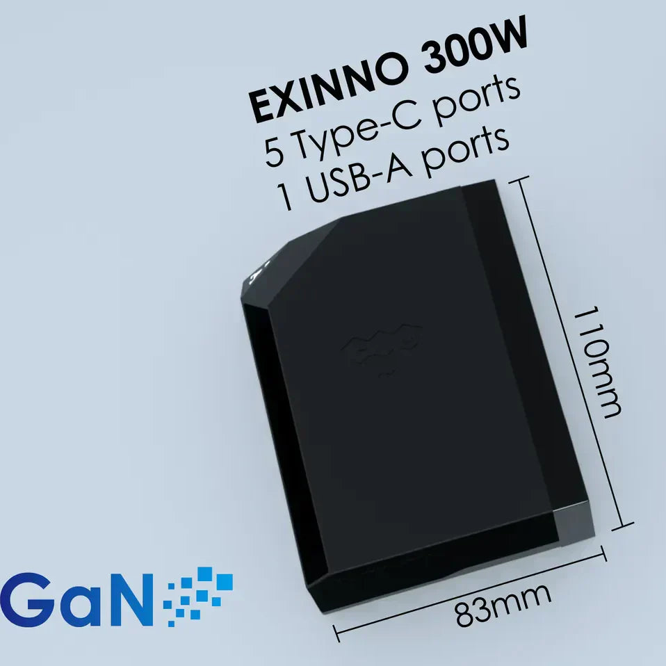 EXINNO+:Real-time Wattage Display 300W Charger