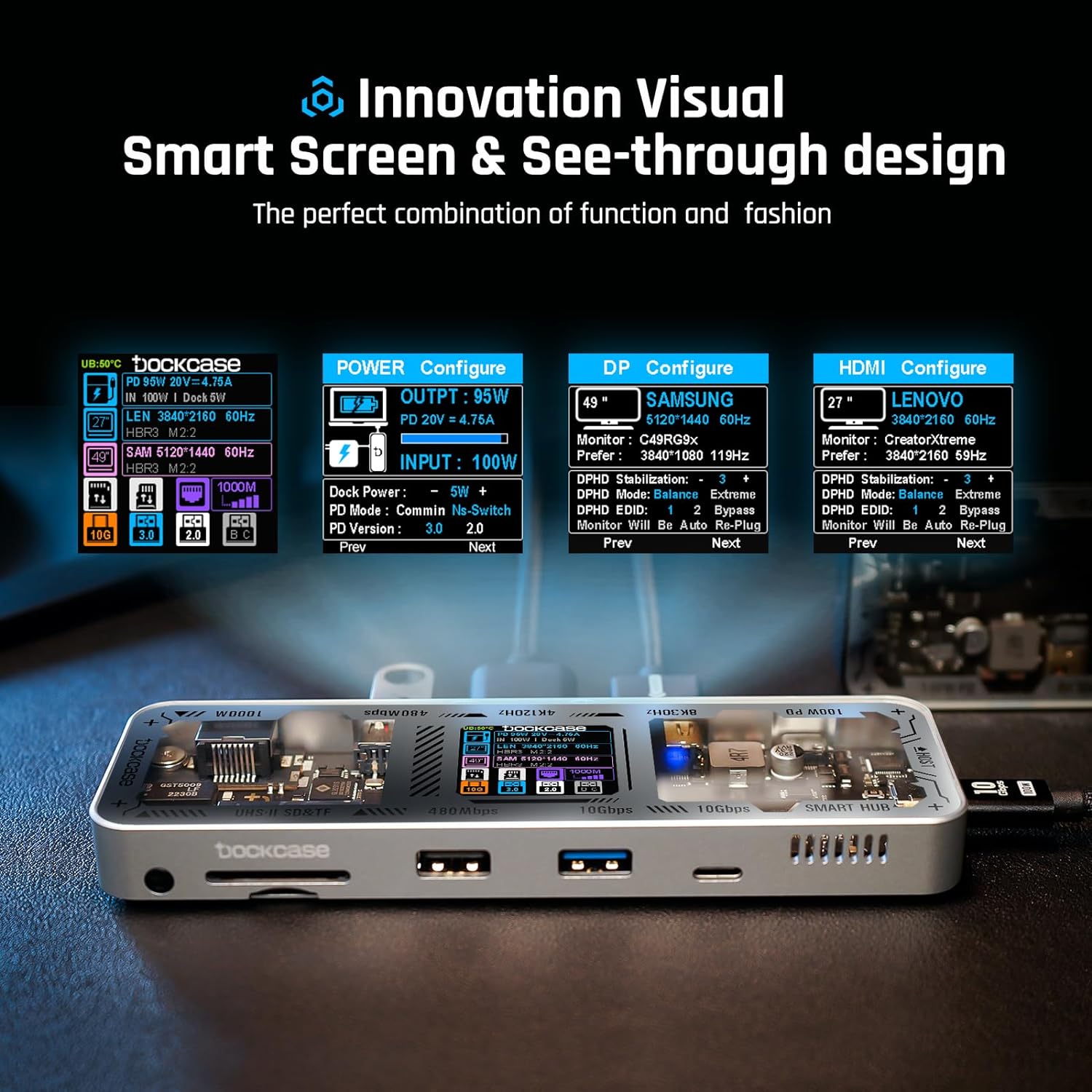 Dockcase: Smart USB-C Hub 10-in-1 Explorer Edition