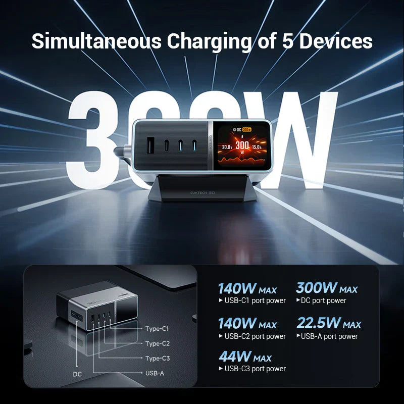 CUKTECH 30 Super Energy Station 300W Ultra Screen Display