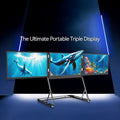 15.6 Inch Three Screen Display Portable Monitor
