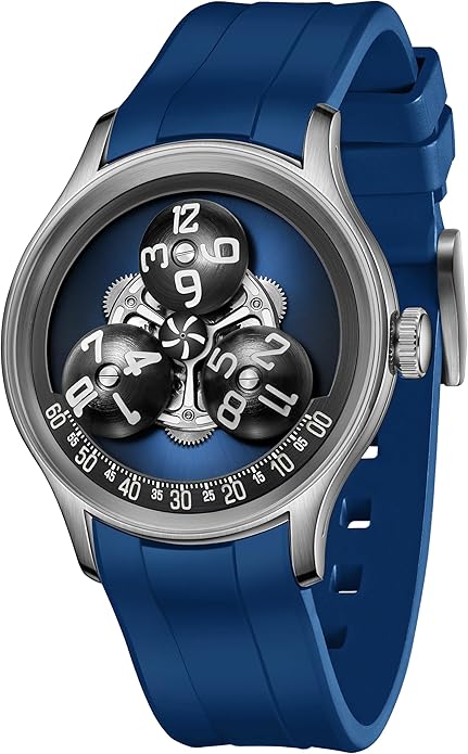 3D Rotating Hour Automatic Mechanical Timepiece