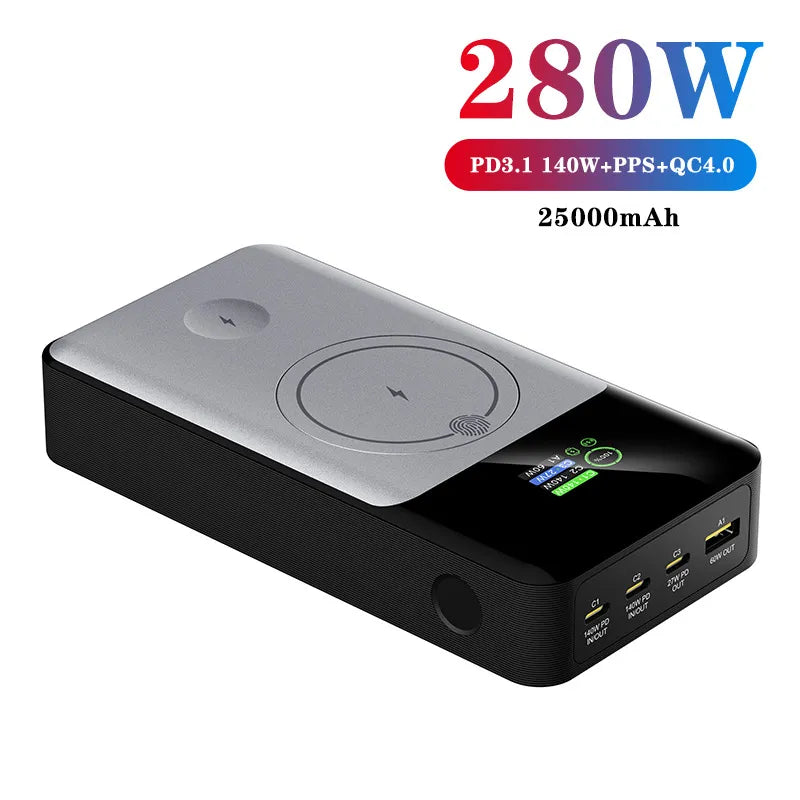 Flash Pro Ultra: 280W Magnetic Powerbank With OLED Screen